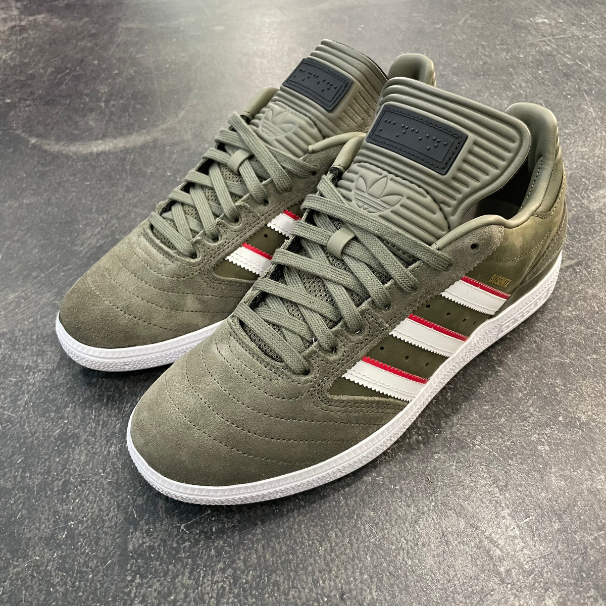 adidas gazelle silver green womens Adidas Busenitz X Dan Mancina Olive/Red SALE – 561 Skate