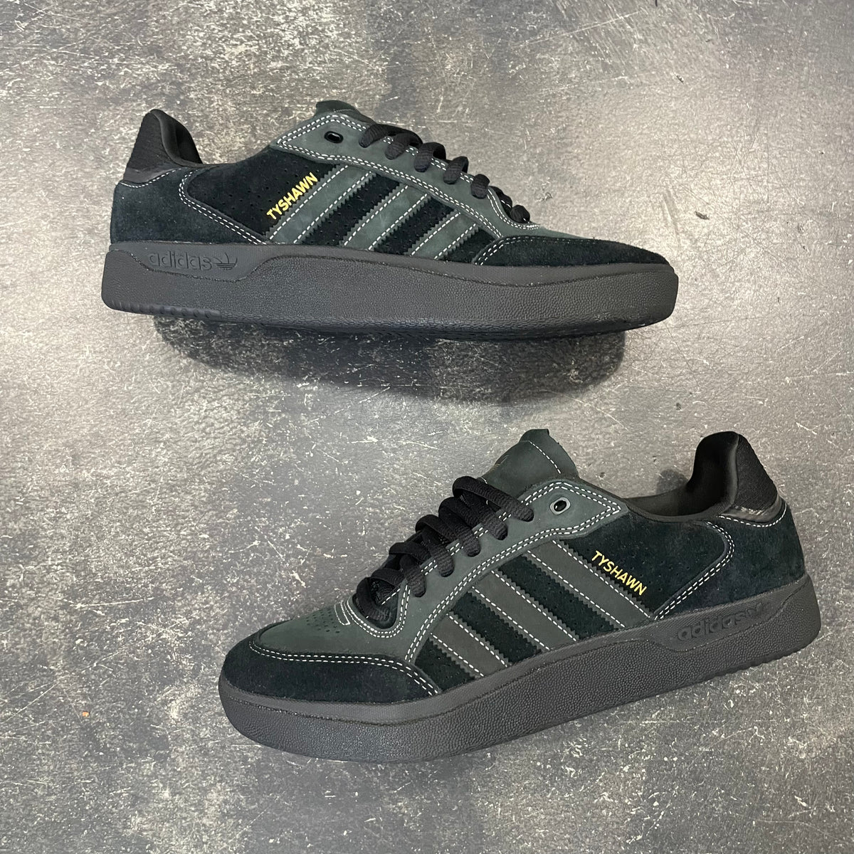 Adidas Tyshawn Low Bold Gold White Coe Black Shoes H06338 Men\'s Size 11.5 Adidas Tyshawn Low Black/White/Gold SALE – 561 Skate main image 3