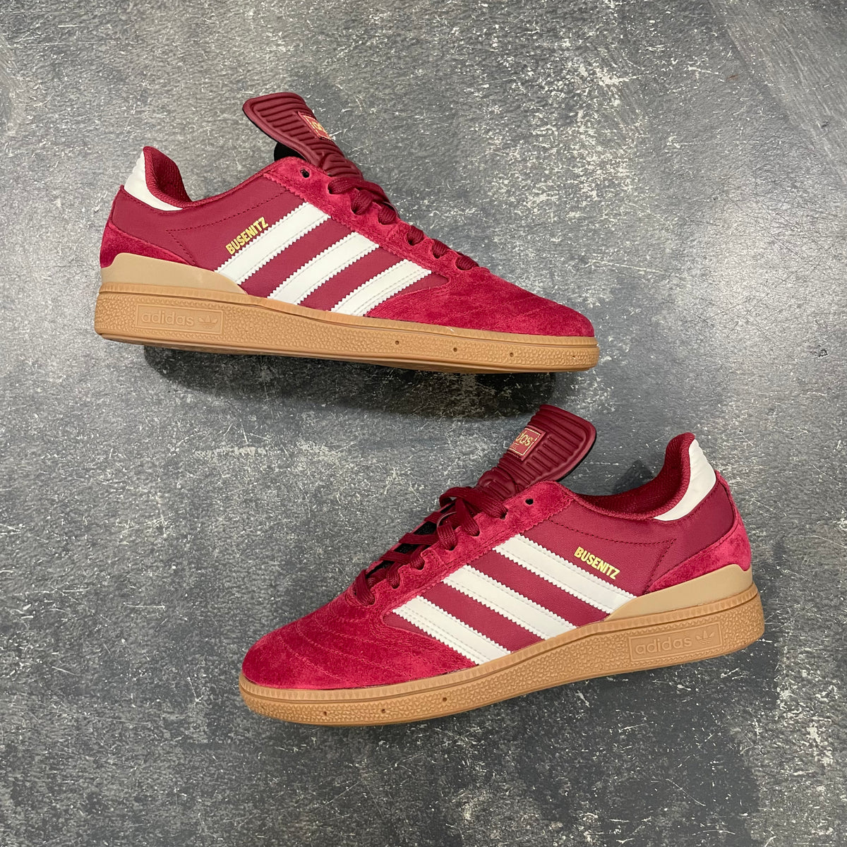 Adidas Busenitz Burgundy White Gold 561 Skate