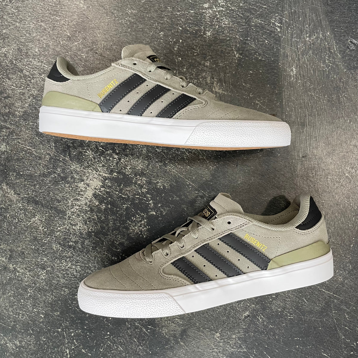 Adidas Busenitz Vulc II Silver Pebble/Carbon SALE – 561 Skate