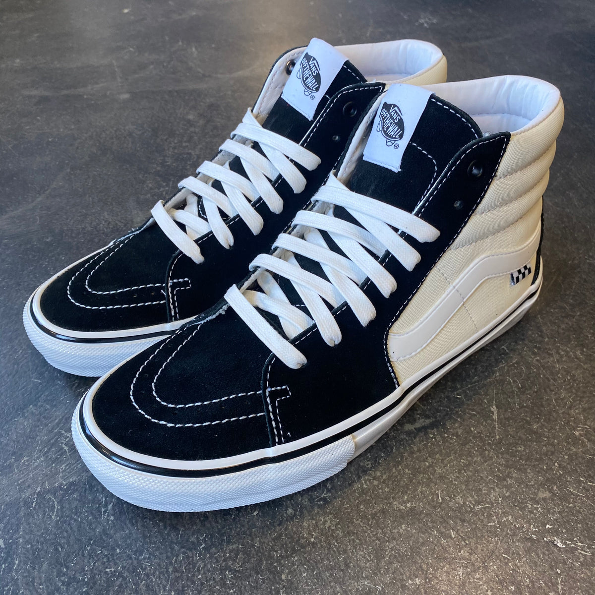 Vans Skate Sk8 Hi Black/Antique White SALE – 561 Skate