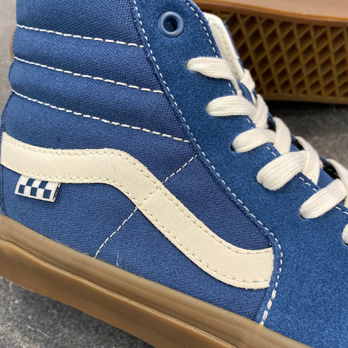 Vans Skate Sk8 Hi Dark Denim Gum SALE 561 Skate