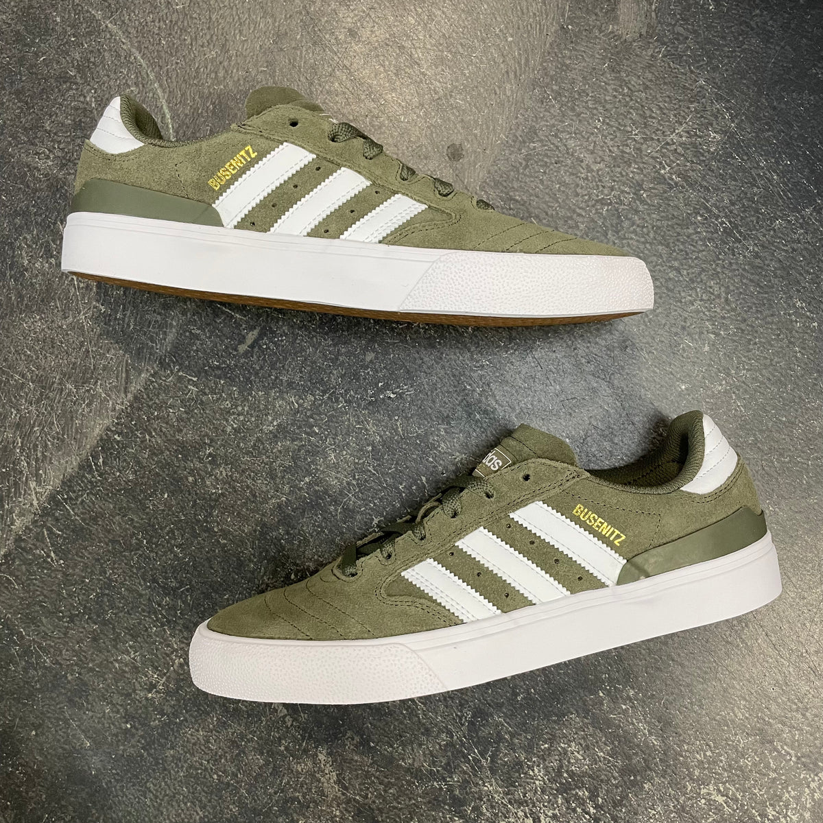 Adidas Busenitz Vulc II Olive/White SALE – 561 Skate