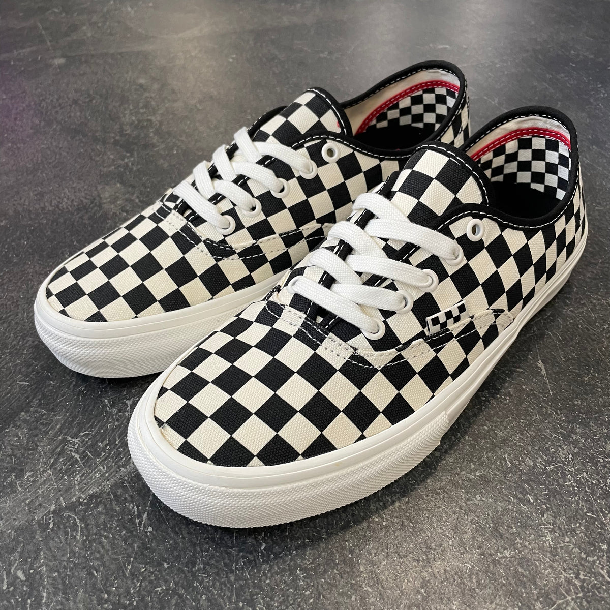 Vans Skate Authentic Checkerboard Marshmallow 561 Skate