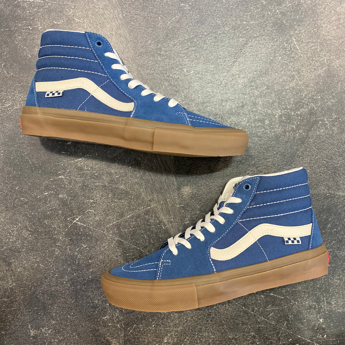 Vans sk8 hi suede denim sale