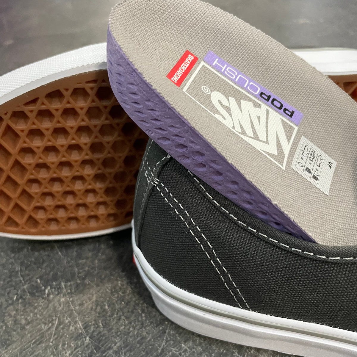 vans m authentic ii skate grey suiting