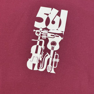 561 T-shirt Music Burgundy