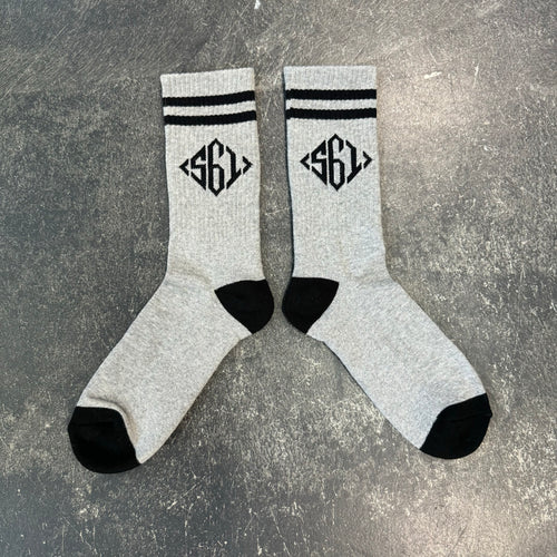 561 Socks Diamond Monogram Grey/Black