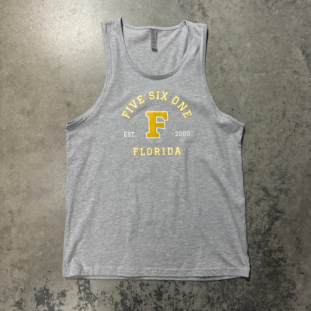 561 Tank Top Florida Logo Heather Grey/Mustard