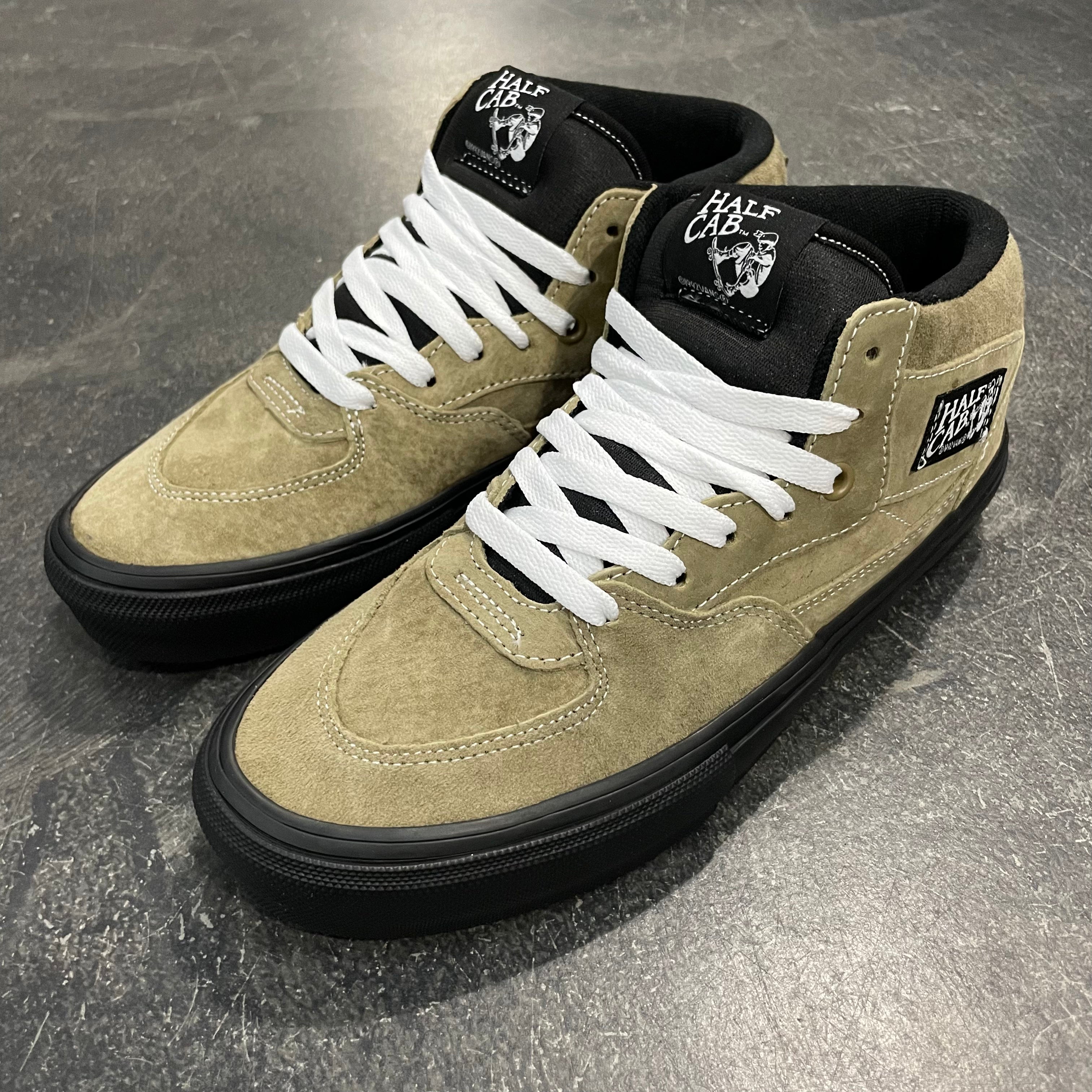 Vans Skate Half Cab Pig Suede Olive/Black SALE – 561 Skate
