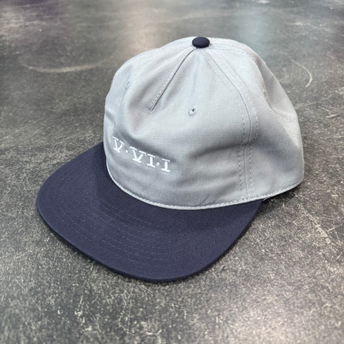 561 Hat Unstructured 5 Panel Simple Roman Snapback Lt. Grey/Midnight