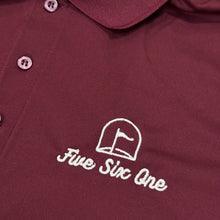 561 Golf Polo Burgundy/White