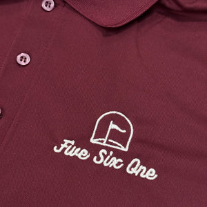 561 Golf Polo Burgundy/White