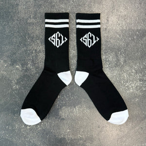 561 Socks Diamond Monogram Black/White