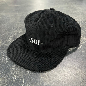 561 Hat Cord Unstructured Port Logo Black/White