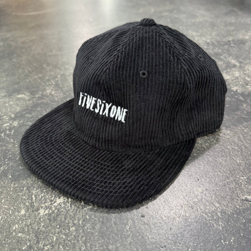 561 Hat Cord Unstructured Tilapia Text Black/White