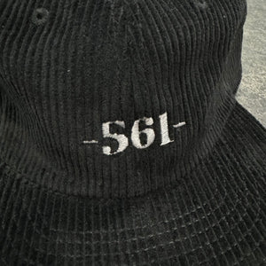 561 Hat Cord Unstructured Port Logo Black/White