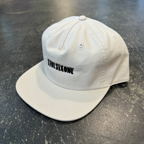 561 Hat Unstructured 5 Panel Tilapia Text Bone/Black