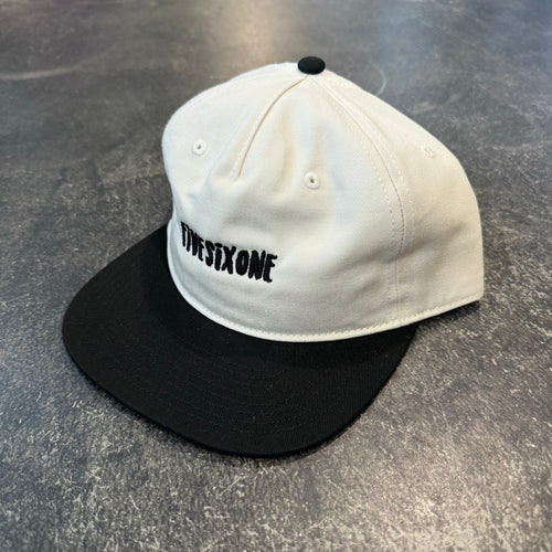 561 Hat Unstructured 5 Panel Tilapia Text Snapback Bone/Black