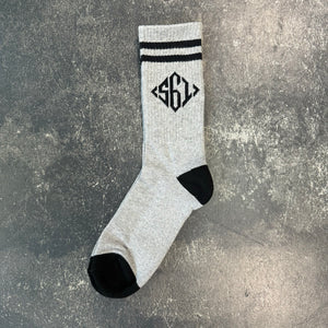 561 Socks Diamond Monogram Grey/Black