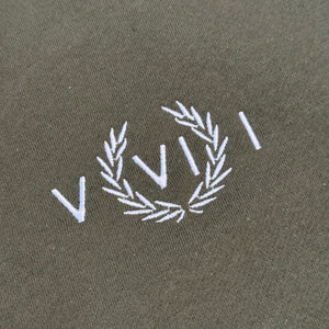 561 Sweatshirt Crewneck Numeral Army Green/White