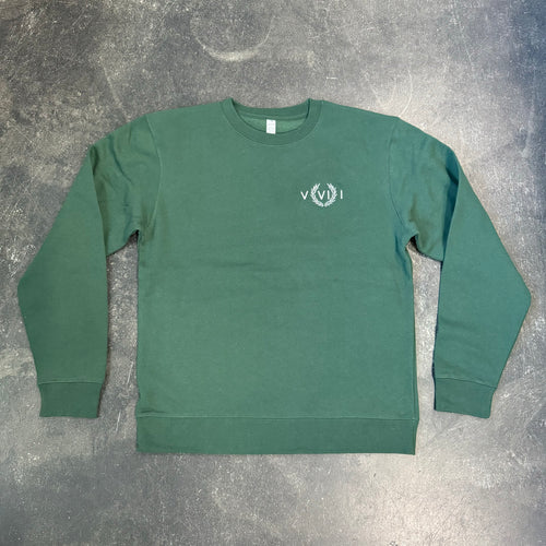 561 Sweatshirt Crewneck  Numeral Forest Green/White