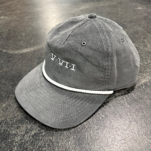 561 Hat Cord Rope Simple Roman Snapback Grey
