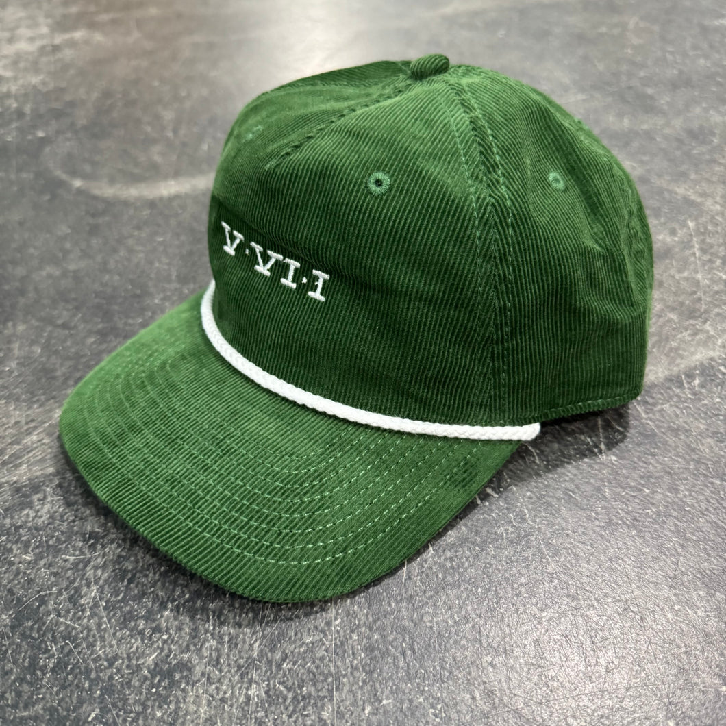 561 Hat Cord Rope  Simple Roman Snapback Forest