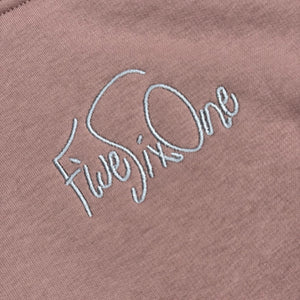 561 Sweatshirt Womens Hoodie Shel Script Pale Pink