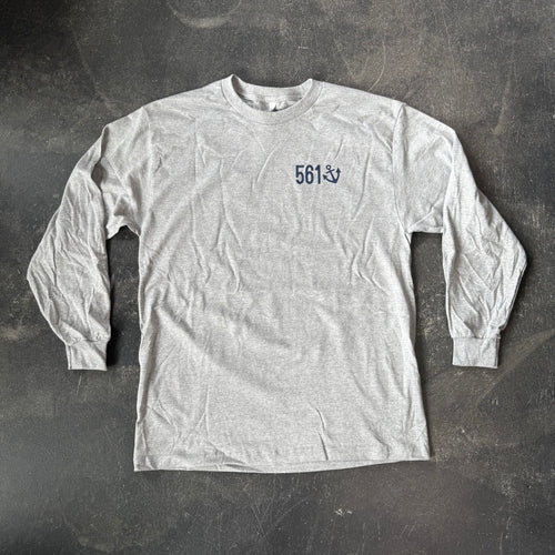 561 Longsleeve T-shirt Fishing Club Heather Grey/Navy