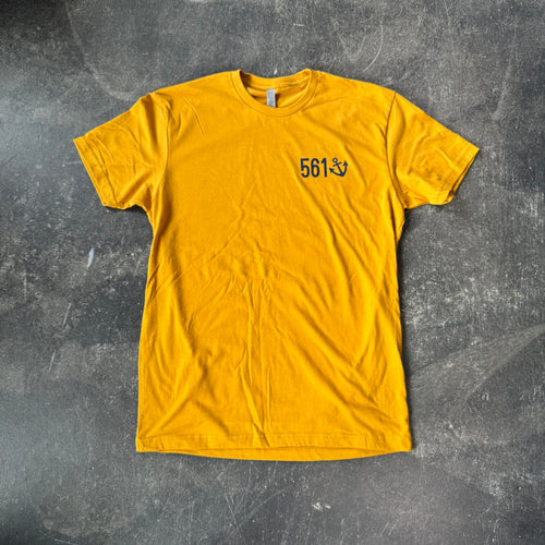 561 T-Shirt Fishing Club Mustard/Navy