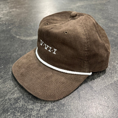 561 Hat Cord Rope Simple Roman Snapback Brown