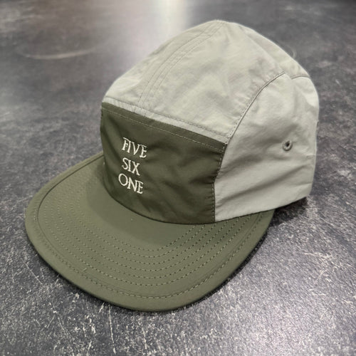 561 Hat 5 Panel Nylon Optimus Army/Light Grey