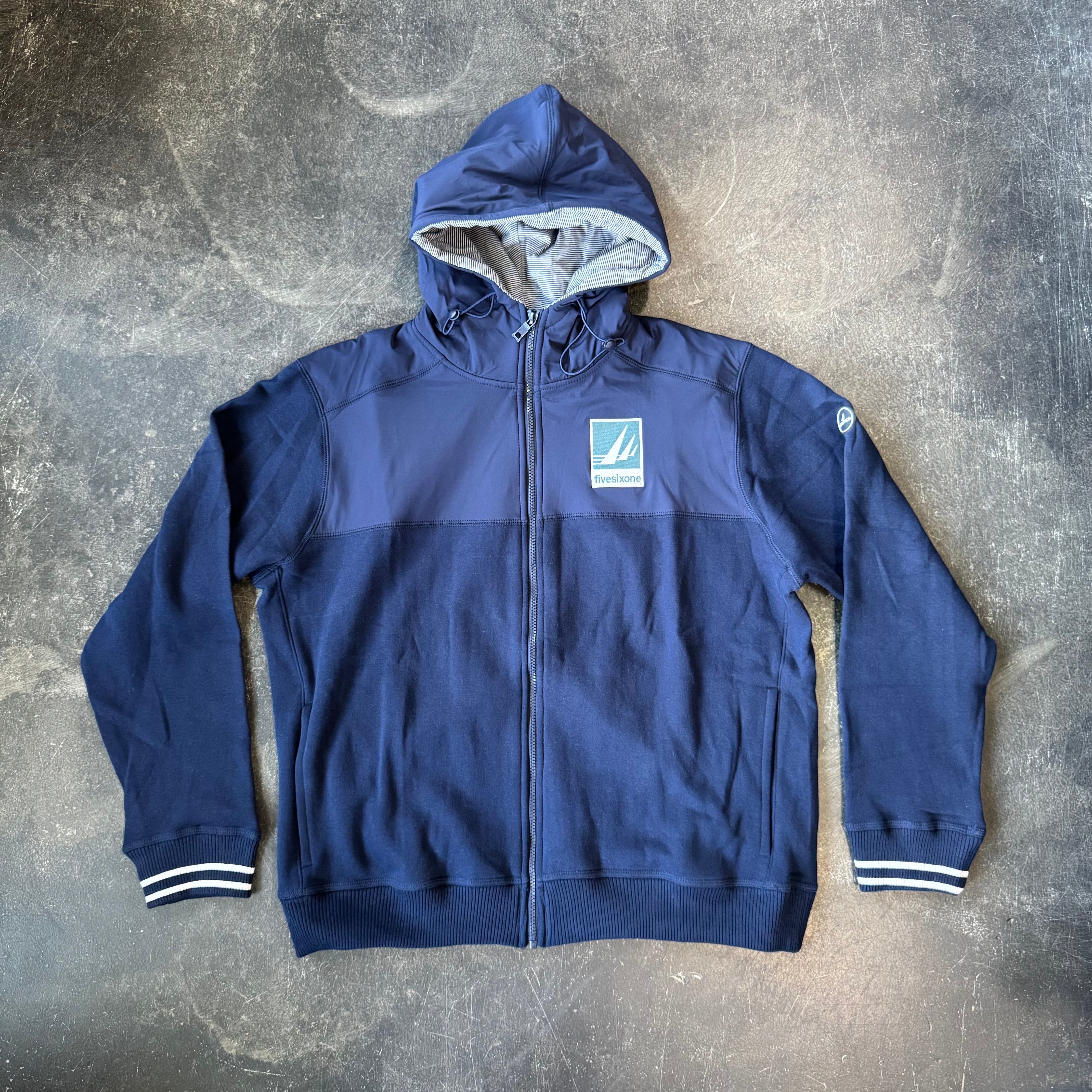 561 Nautica Hooded Zip Up Jacket Navy – 561 Skate
