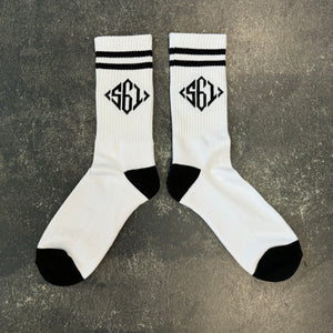 561 Socks Diamond Monogram White/Black