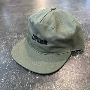 561 Hat Unstructured 5 Panel Tilapia Text Snapback Cypress