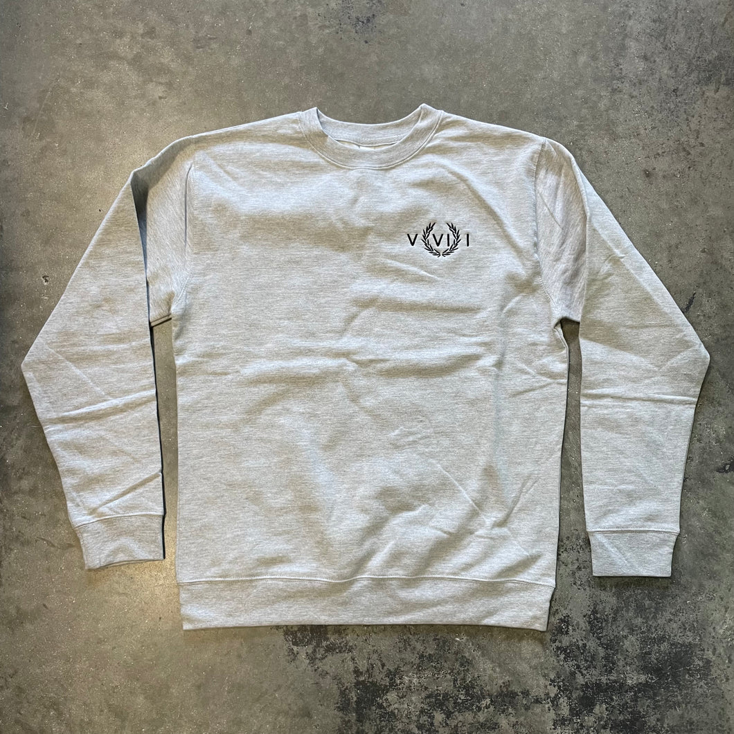 561 Sweatshirt Crewneck Numeral Ash Grey/Black