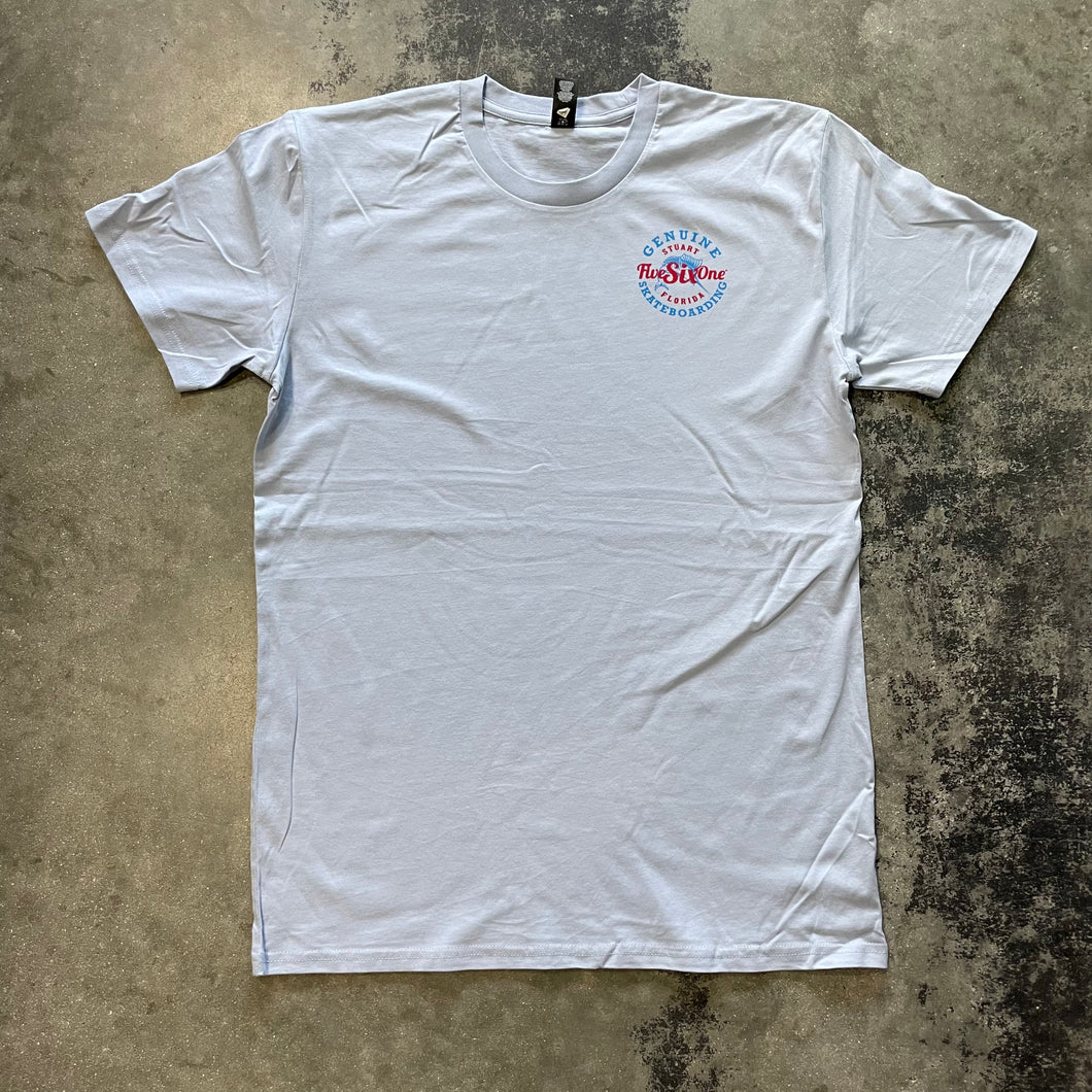 561 T-shirt Sailfish Emblem Light Blue