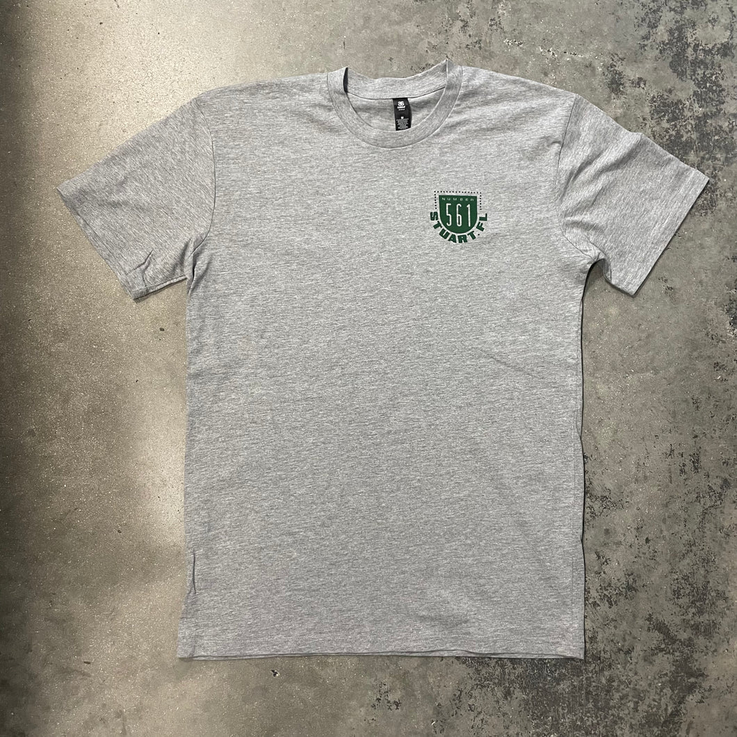 561 T-Shirt Volclay Heather Grey/Green