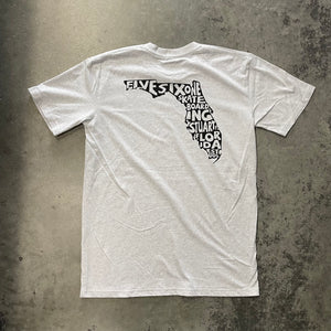561 T-Shirt Florida Fill Heather White/Black