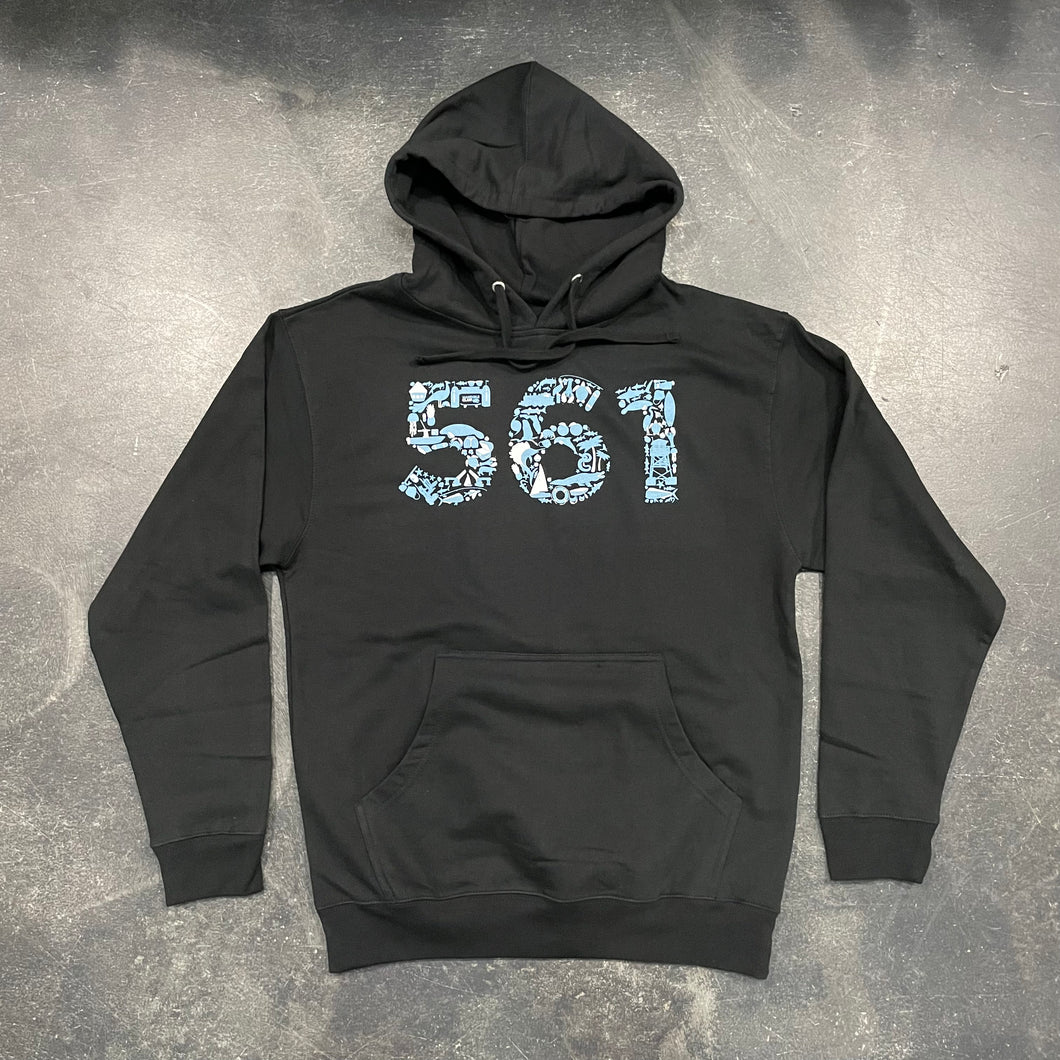 561 Sweatshirt Hoodie Mandible Claw Black