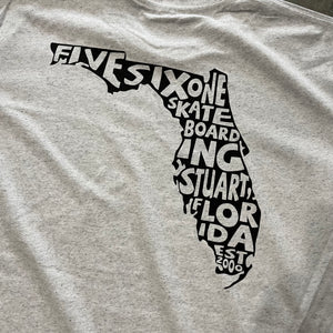 561 T-Shirt Florida Fill Heather White/Black
