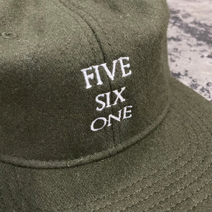 561 Hat Unstructured 6 Panel Wool Optimus Olive/White