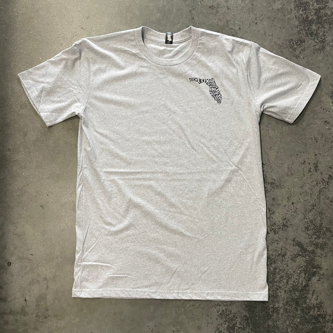 561 T-Shirt Florida Fill Heather White/Black