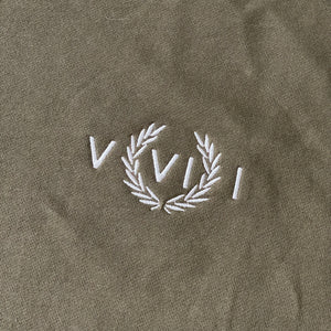 561 Sweatshirt Crewneck Numeral Olive/White