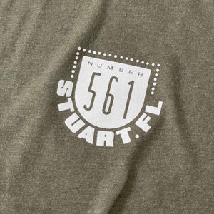 561 T-Shirt Volclay Heather Olive/White