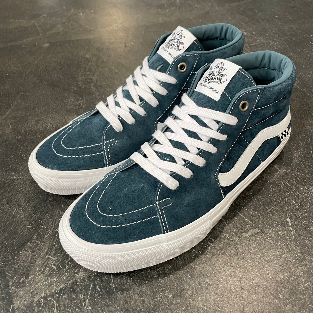 Vans Skate Grosso Mid Pig Suede Blue/White – 561 Skate