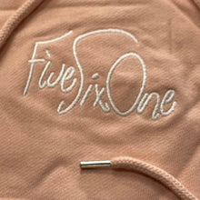 561 Sweatshirt Crop Top Women's Hoodie Shel Script Pale Pink