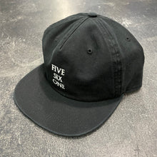 561 Hat Unstructured 5 Panel Optimus Black/White