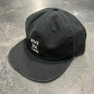 561 Hat Unstructured 5 Panel Optimus Black/White